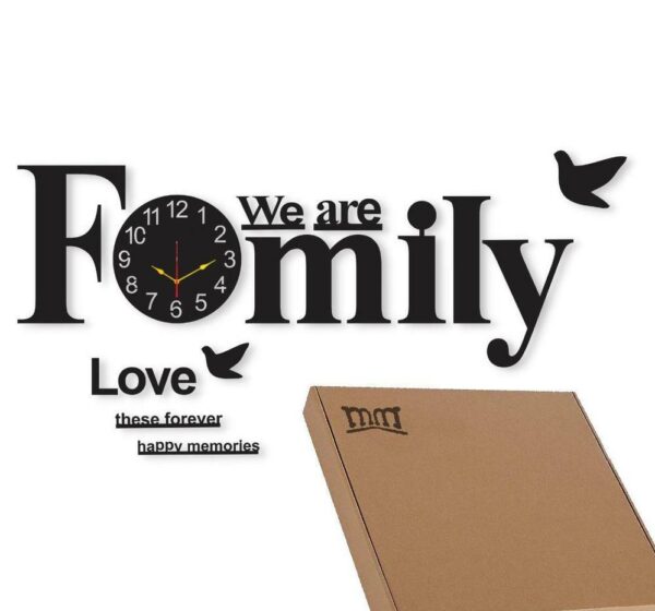 Stylish 3D Art MDF Wood Wall Clock In Pakistan - Image 3