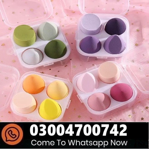 Makeup Sponge Blender Puff With 4 In 1 In Pakistan