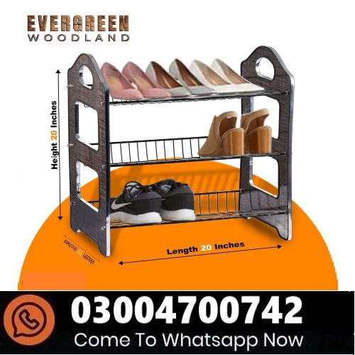 Wood And Iron Shoe Rack In Pakistan